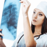 Identifying pulmonary fibrosis in the retrosternal clear space